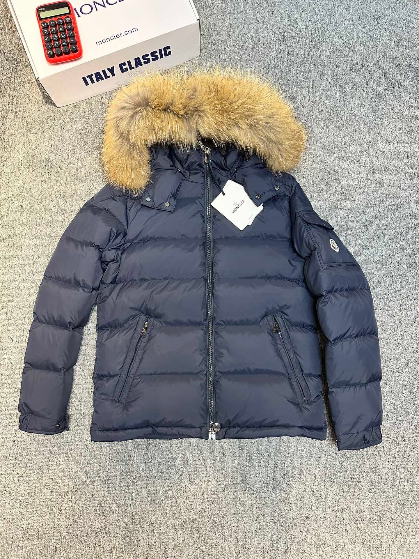 Doudoune Moncler Mayaf Bleu Marine