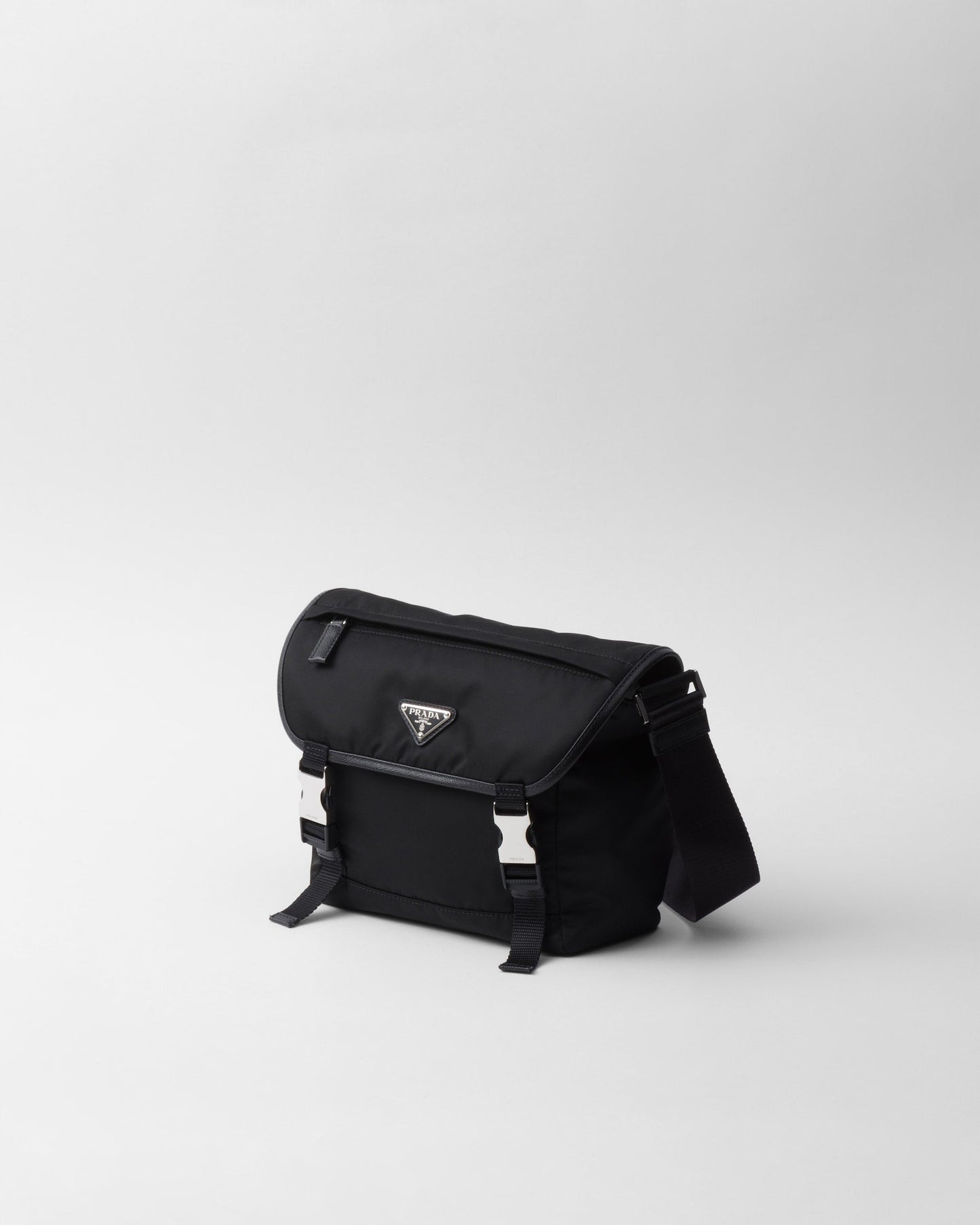 Sac porté épaule en Re-Nylon et cuir Saffiano