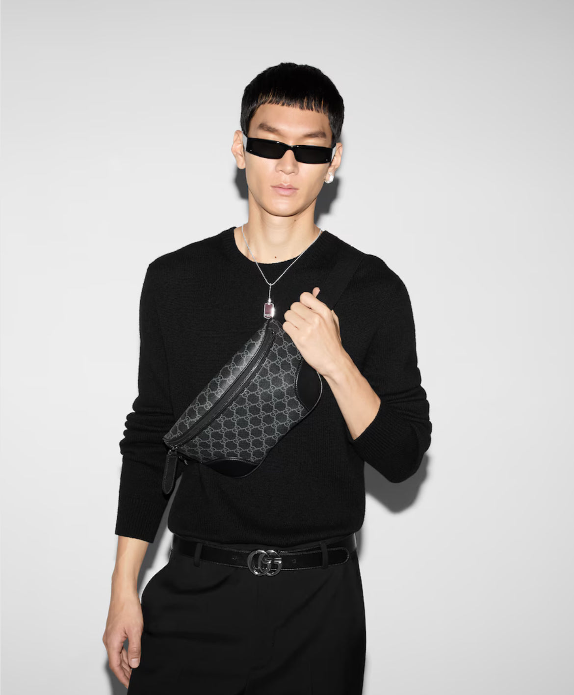 Sac ceinture GG Emblem moyen format