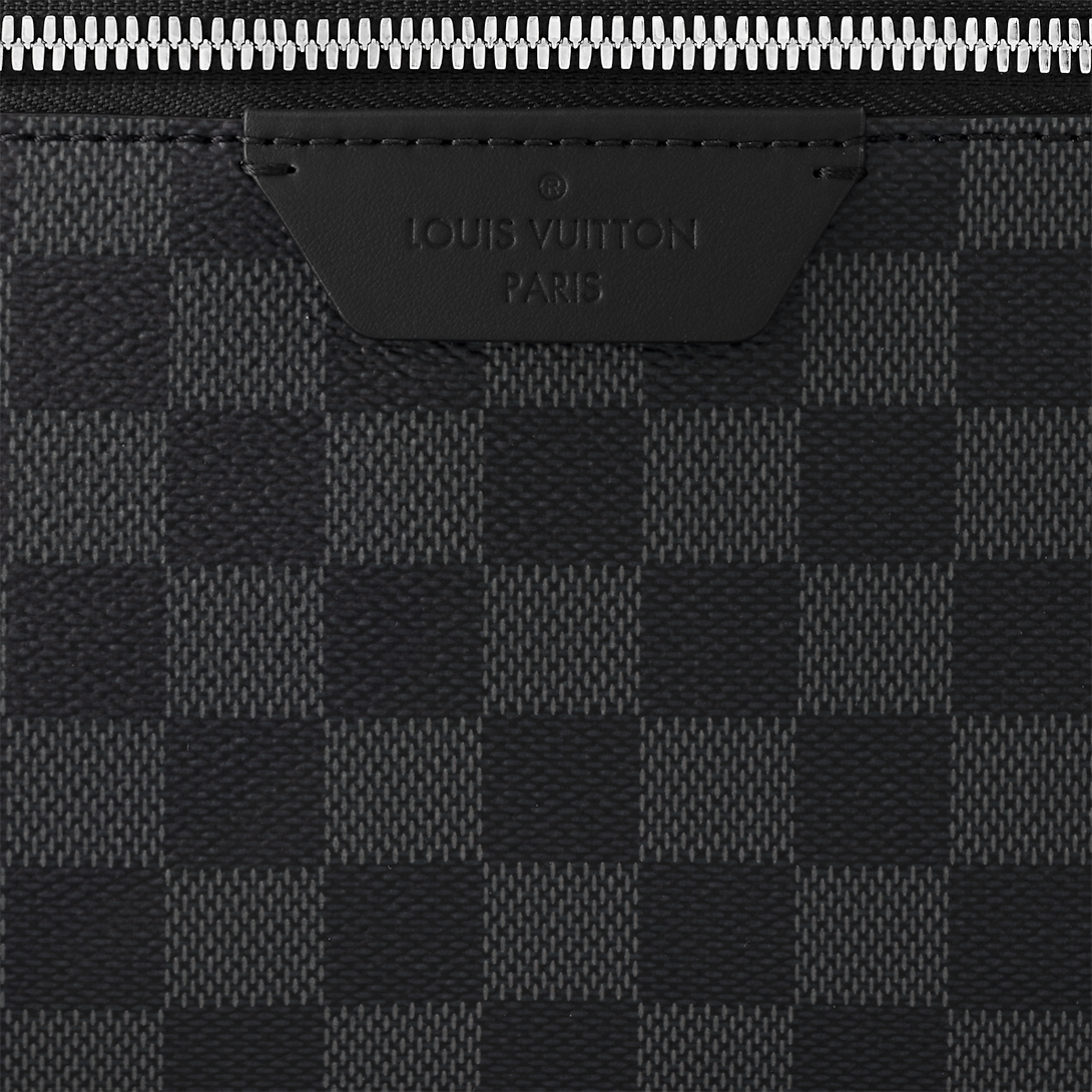 Sac à dos Discovery PM Toile Damier Graphite Noir