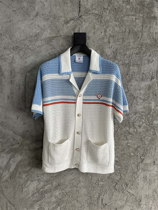 Ensemble Casablanca Cotton Blanc/Bleu Clair