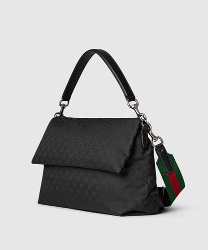 Sac à bandoulière en toile GG grand format