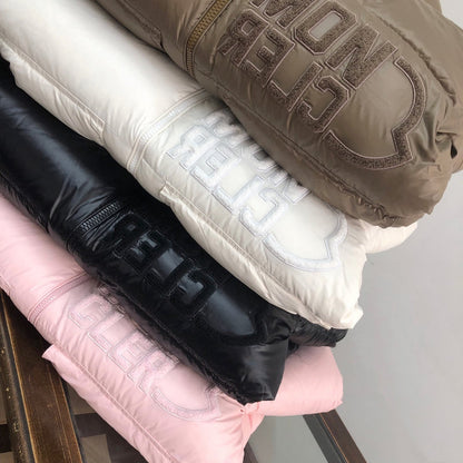 Doudoune Moncler Abbaye Marron