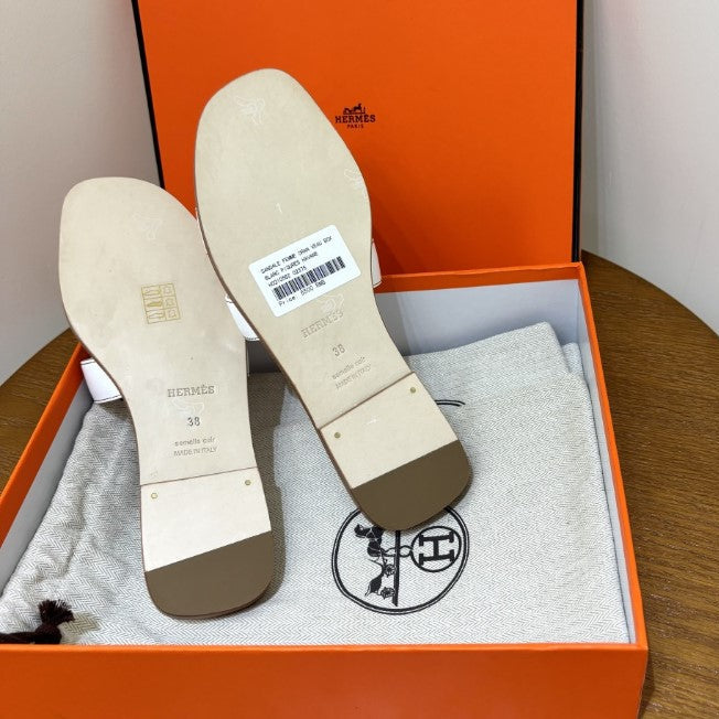 Hermes - Claquettes Blanc