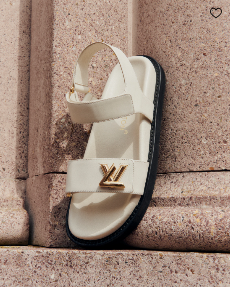 Sandales LV Blanche