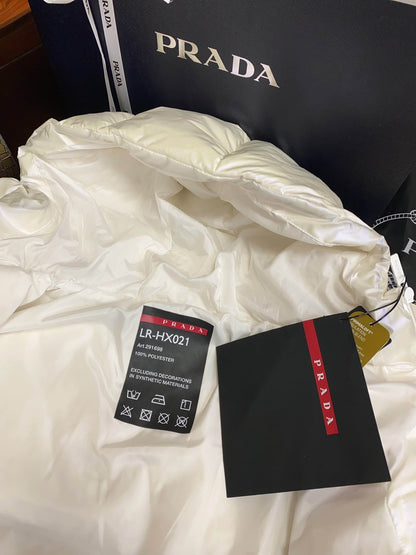 Doudoune Prada Courte Femme Blanche