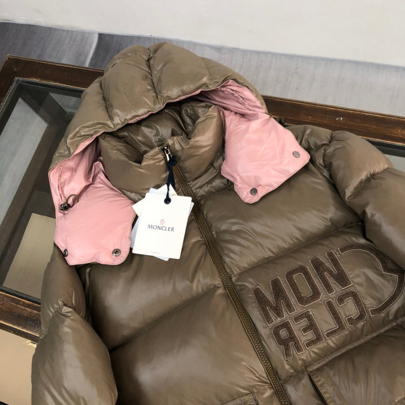 Doudoune Moncler Abbaye Marron